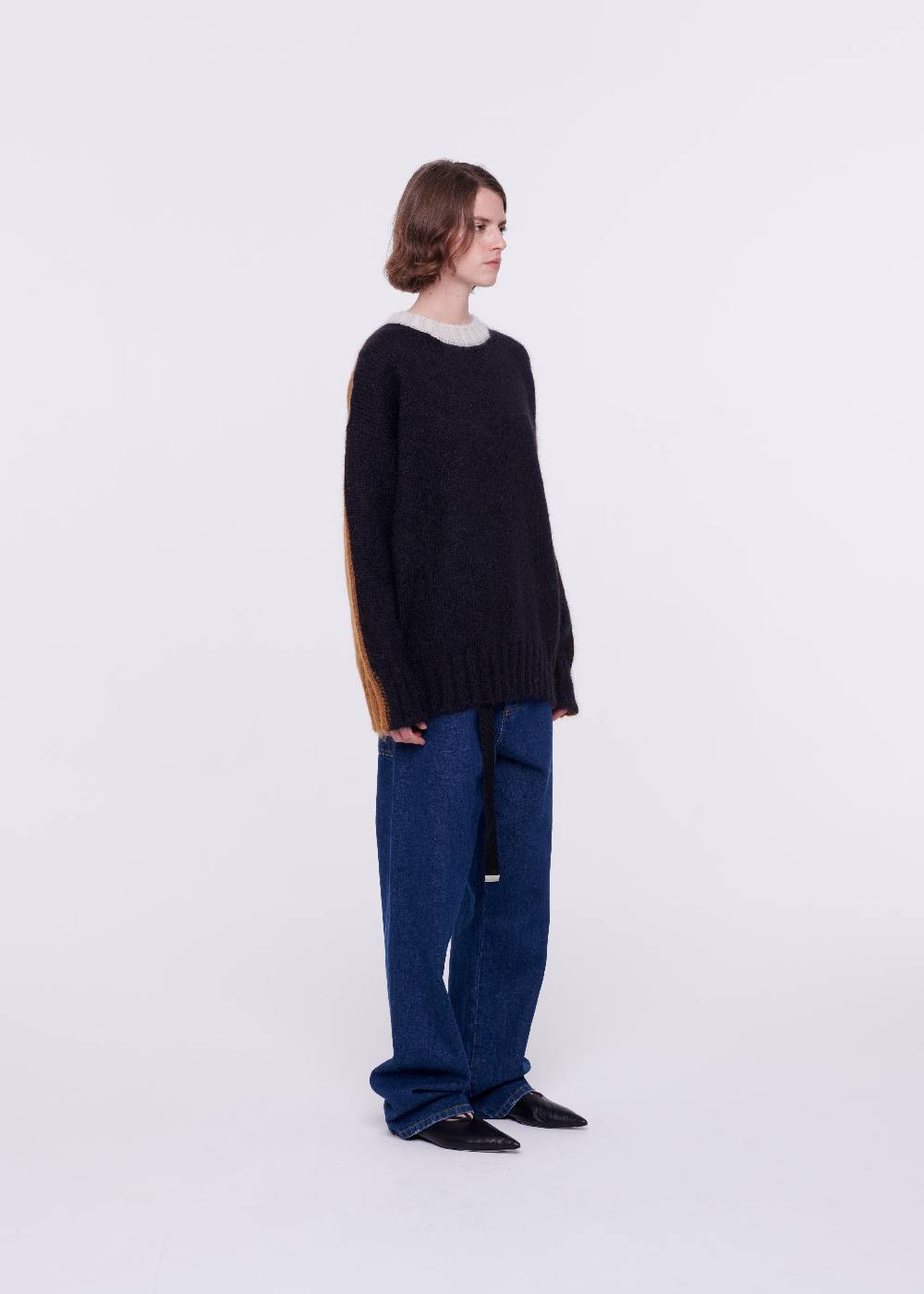 Plan C MAGLIONE COLOR-BLOCK IN MOHAIR Negozio
