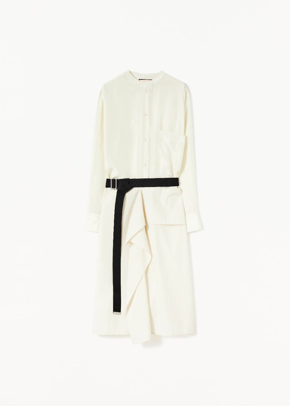 Plan C ABITO MIDI A PANNELLI CON FOULARD Spedizione Gratuita