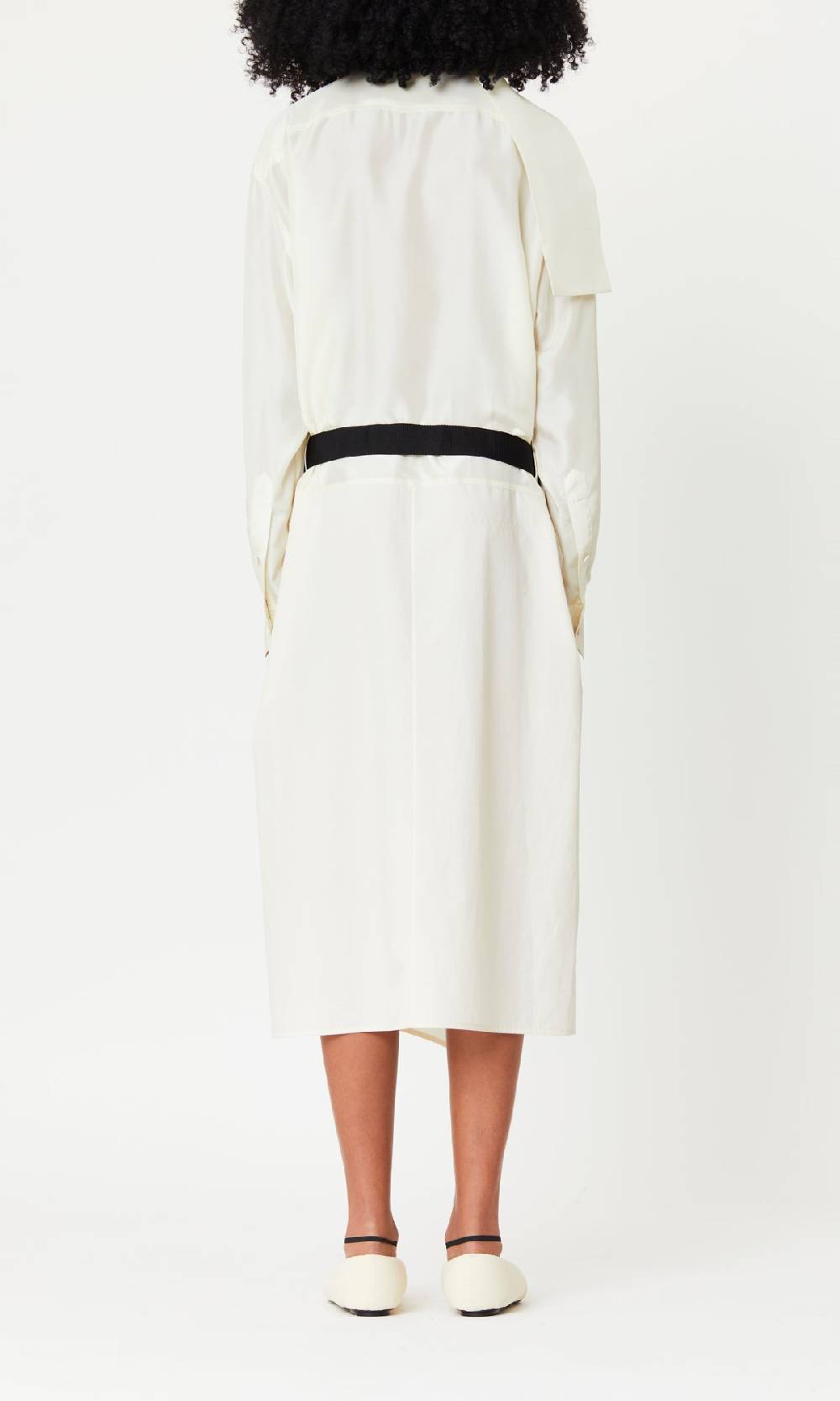 Plan C ABITO MIDI A PANNELLI CON FOULARD Spedizione Gratuita