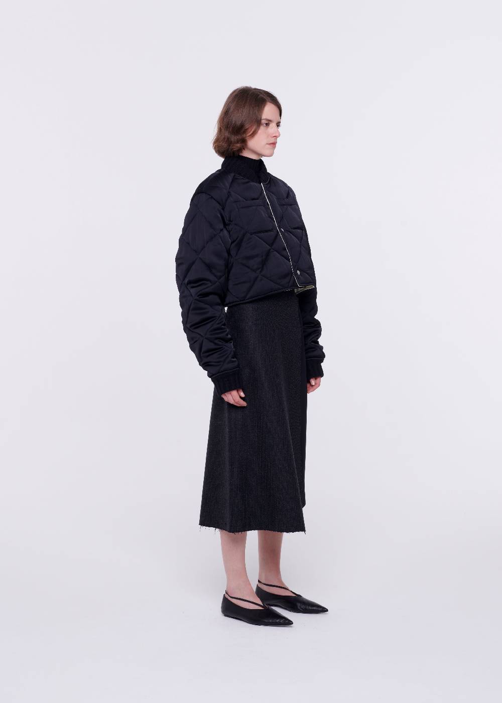Plan C GIACCA CROPPED TRAPUNTATA Pezzi Unici