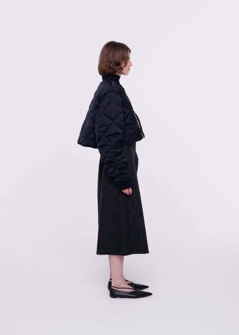 Plan C GIACCA CROPPED TRAPUNTATA Pezzi Unici