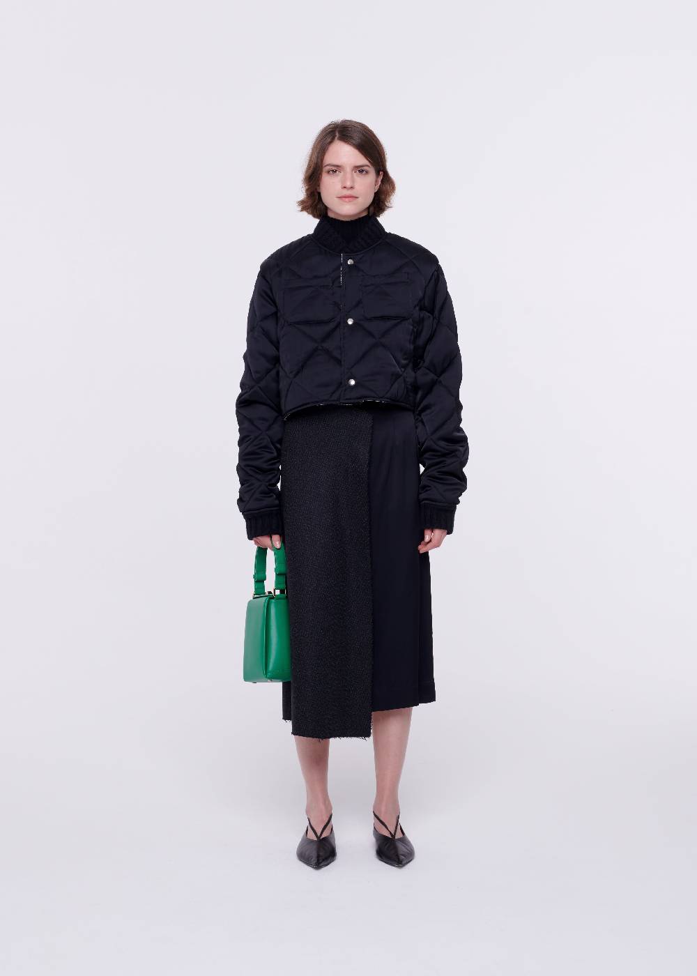 Plan C GIACCA CROPPED TRAPUNTATA Pezzi Unici