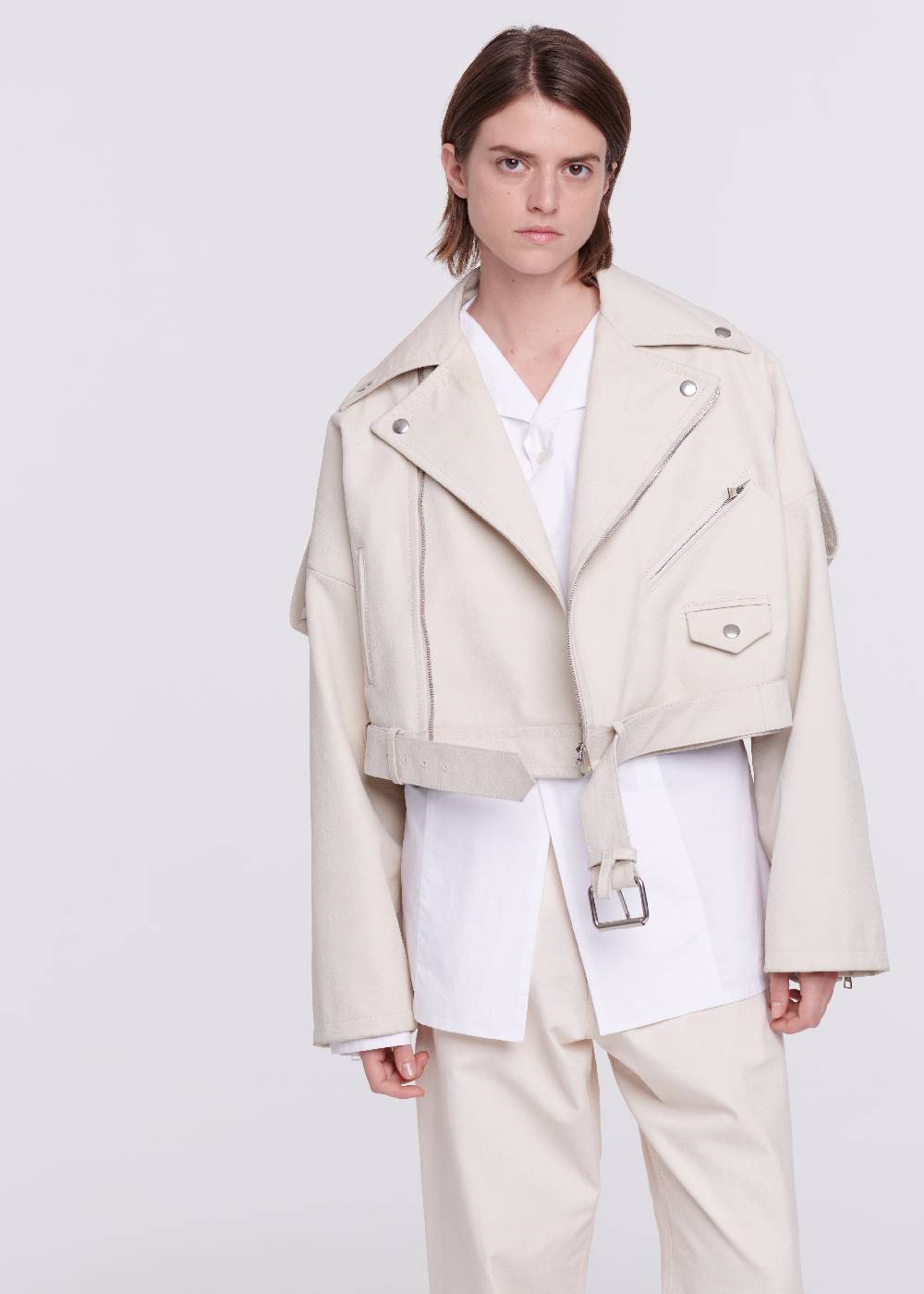 Plan C GIACCA BIKER IN PELLE Soddisfazione Garantita
