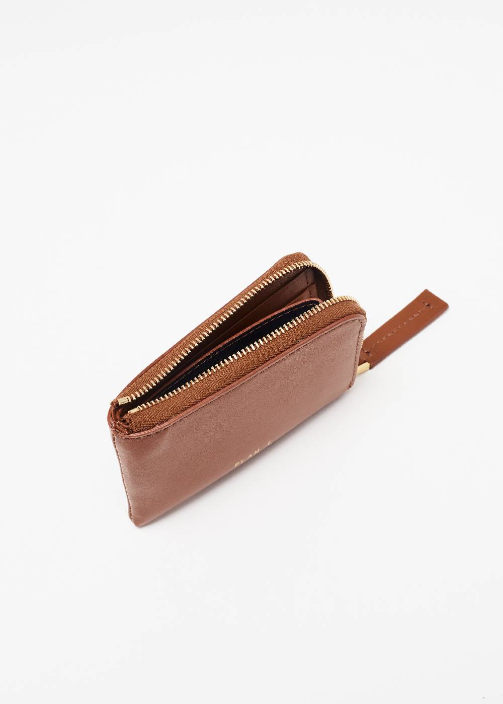 Plan C PORTACARTE COLOR TABACCO IN PELLE Fino Al -60%