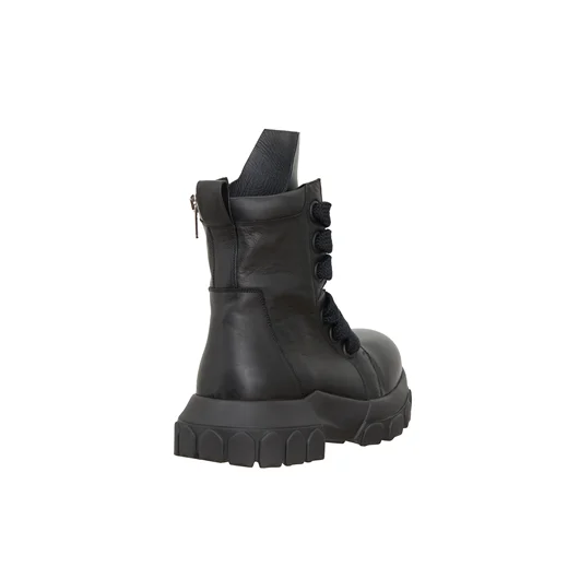 RICK OWENS STIVALI IN PELLE JUMBOLACED LACEUP BOZO TRACTOR Negozio