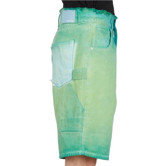 3PARADIS BERMUDA IN DENIM OVERDYE Consegna Veloce