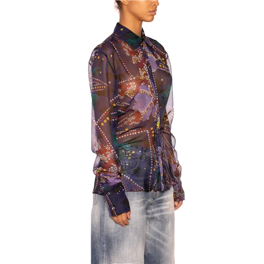 DSQUARED CAMICIA IN CHIFFON CON STAMPA FLOREALE Promozione