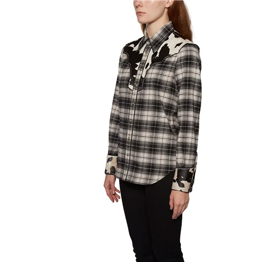 DSQUARED CAMICIA IN COTONE CHECK CON INSERTO Ritorno libero