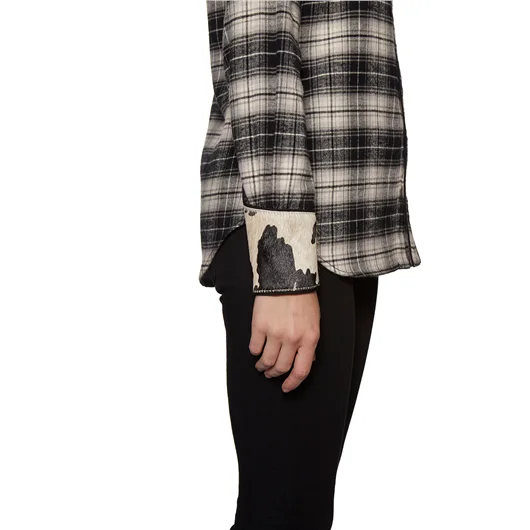 DSQUARED CAMICIA IN COTONE CHECK CON INSERTO Ritorno libero