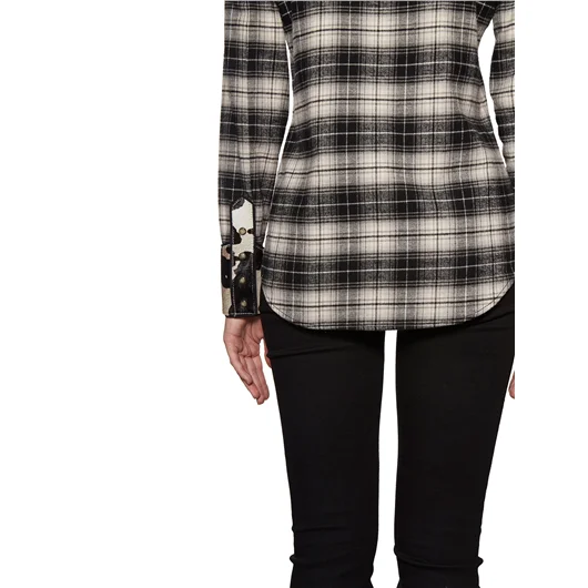 DSQUARED CAMICIA IN COTONE CHECK CON INSERTO Ritorno libero