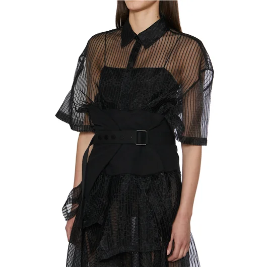 NU CAMICIA TRASPARENTE OVERSIZE Presa