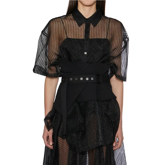 NU CAMICIA TRASPARENTE OVERSIZE Presa