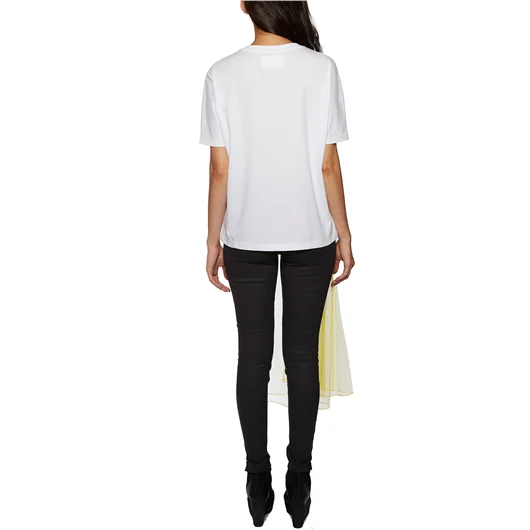 QUETSCHE_ DRESS T-SHIRT IN COTONE E TULLE Consegna Veloce