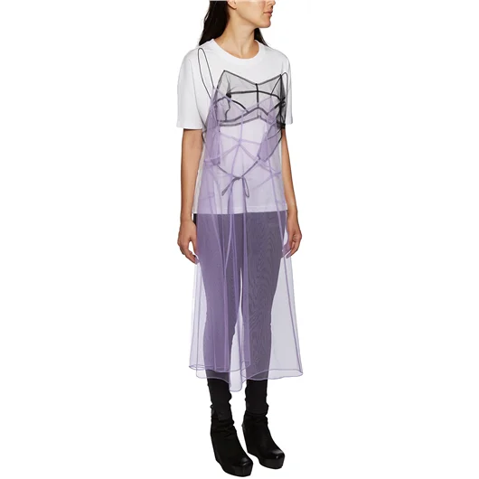 QUETSCHE_ DRESS T-SHIRT IN COTONE E TULLE Promozione Limitata