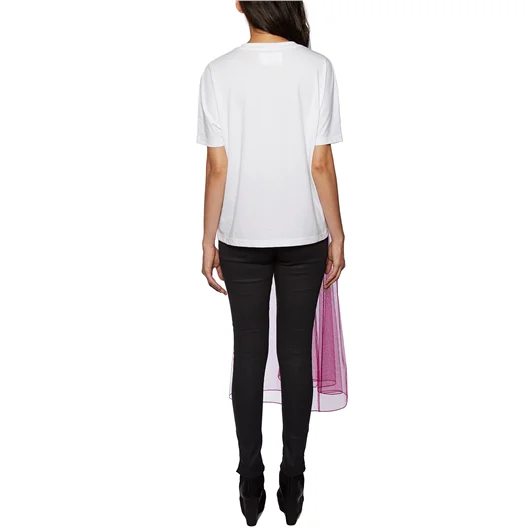 QUETSCHE_ DRESS T-SHIRT IN COTONE E TULLE Fino Al -60%