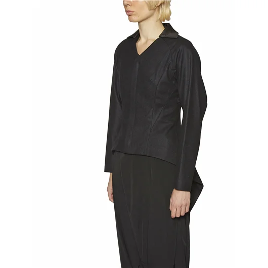 YOHJI YAMAMOTO GIACCA IN LANA IRREGOLARE In Vendita