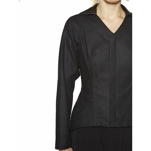 YOHJI YAMAMOTO GIACCA IN LANA IRREGOLARE In Vendita