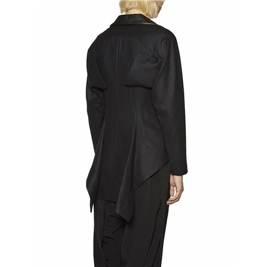 YOHJI YAMAMOTO GIACCA IN LANA IRREGOLARE In Vendita