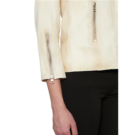 SWORD GIACCA IN PELLE CON ZIP Offerte