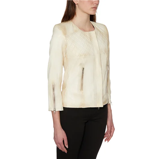 SWORD GIACCA IN PELLE CON ZIP Offerte