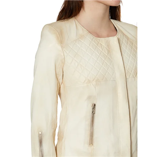 SWORD GIACCA IN PELLE CON ZIP Offerte