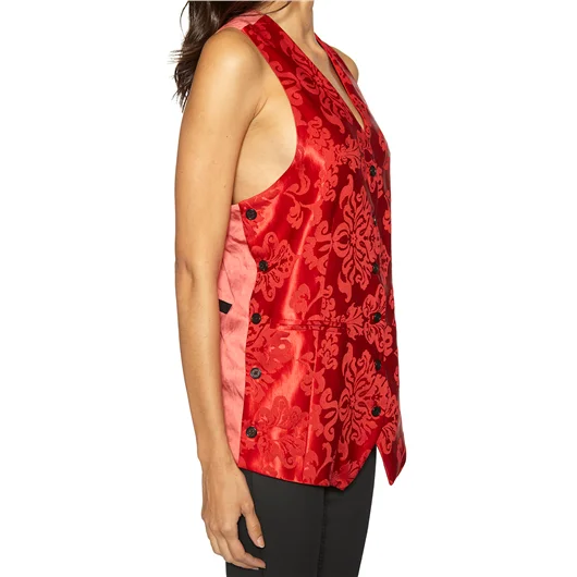 ANN DEMEULEMEESTER GILET IN SETA JACQUARD Italia