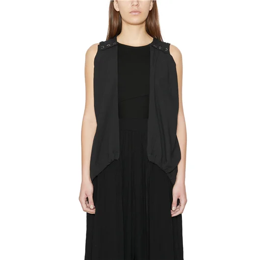 STUDIO B3 GILET TOP IN COTONE In Linea