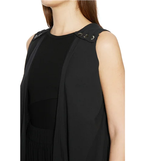 STUDIO B3 GILET TOP IN COTONE In Linea