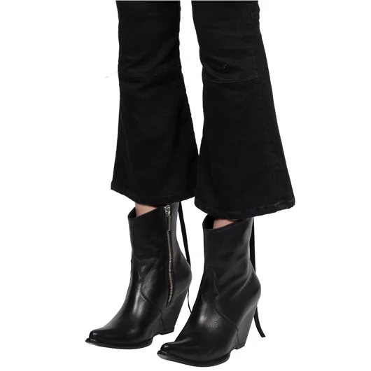 BEN TAVERNITI UNRAVEL JEANS IN DENIM STONE LACE UP Vendita Calda