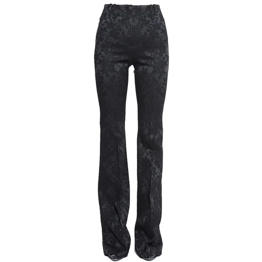 PLEIN SUD PANTALONE A ZAMPA IN JAQUARD DI RASO Prezzo Ridotto