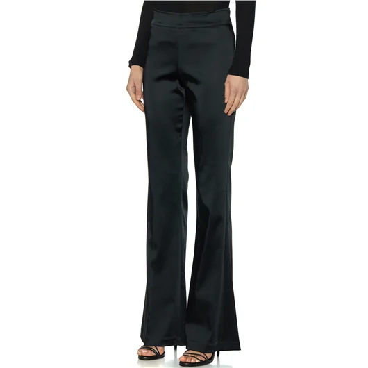 AVENUE MONTAIGNE PANTALONE A ZAMPA IN SATIN MOD.BELLINI Sottocosto