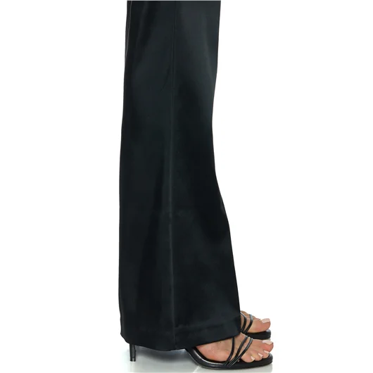 AVENUE MONTAIGNE PANTALONE A ZAMPA IN SATIN MOD.BELLINI Sottocosto