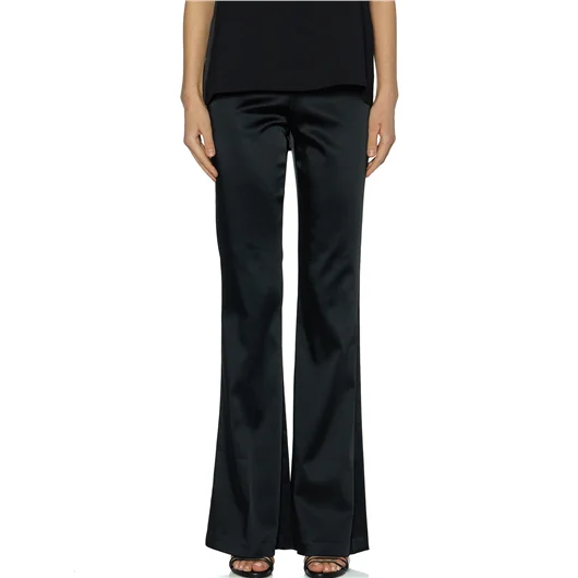 AVENUE MONTAIGNE PANTALONE A ZAMPA IN SATIN MOD.BELLINI Sottocosto