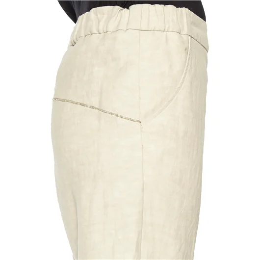 NOSTRASANTISSIMA PANTALONE BAGGY CON IMPUNTURE Saldi