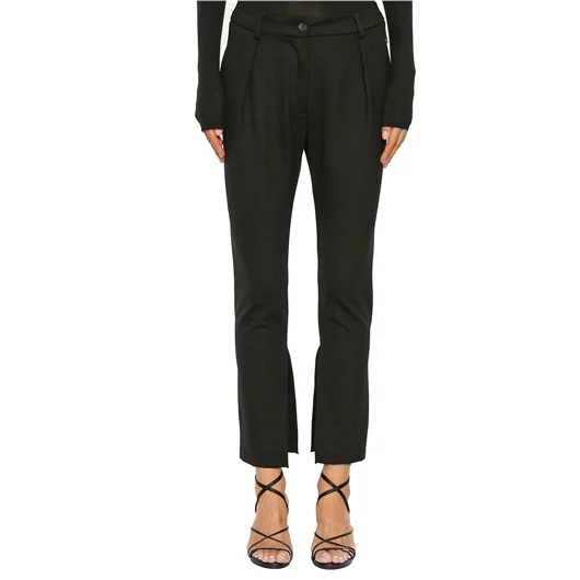 NOSTRASANTISSIMA PANTALONE SLIM IN VISCOSA Online