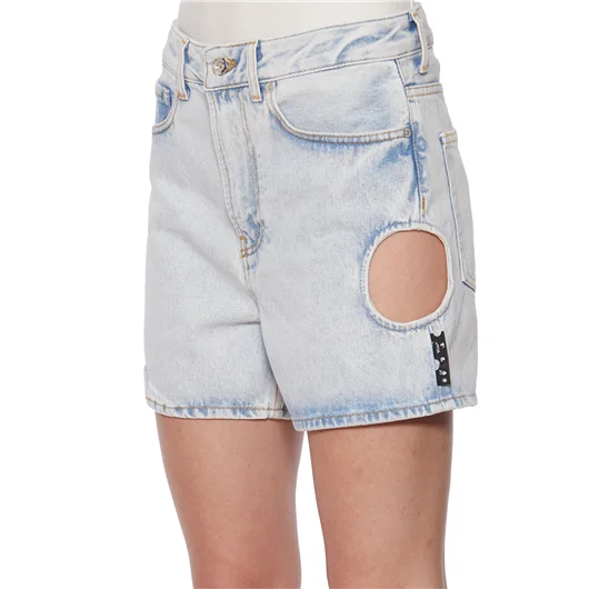 OFF-WHITE CO VIRGIL ABLOH SHORTS IN DENIM METEOR STRAIGHT Negozi Online