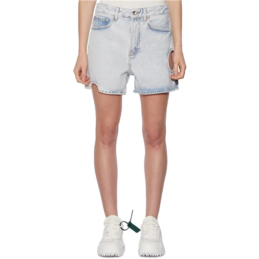OFF-WHITE CO VIRGIL ABLOH SHORTS IN DENIM METEOR STRAIGHT Negozi Online