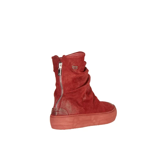 THE LAST CONSPIRACY SLIPON ALTA IN PELLE CON ZIP Consegna Veloce