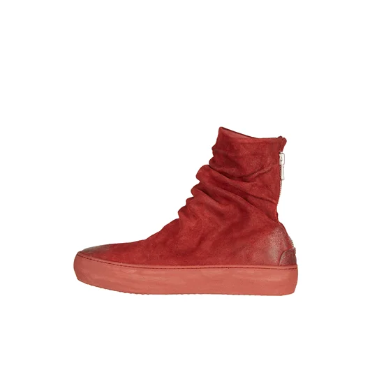 THE LAST CONSPIRACY SLIPON ALTA IN PELLE CON ZIP Consegna Veloce