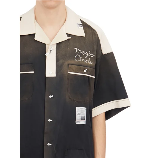 MAISON MIHARA YASUHIRO CAMICIA BOWLING IN RAYON Sconto di tempo limitato