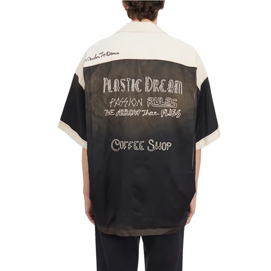 MAISON MIHARA YASUHIRO CAMICIA BOWLING IN RAYON Sconto di tempo limitato