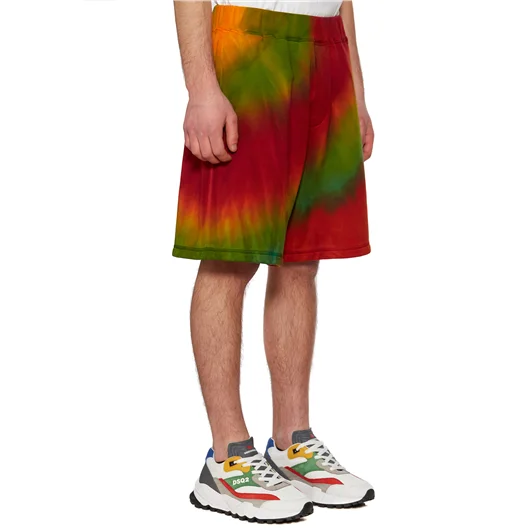 DSQUARED BERMUDA TIE DYE IN COTONE Economico