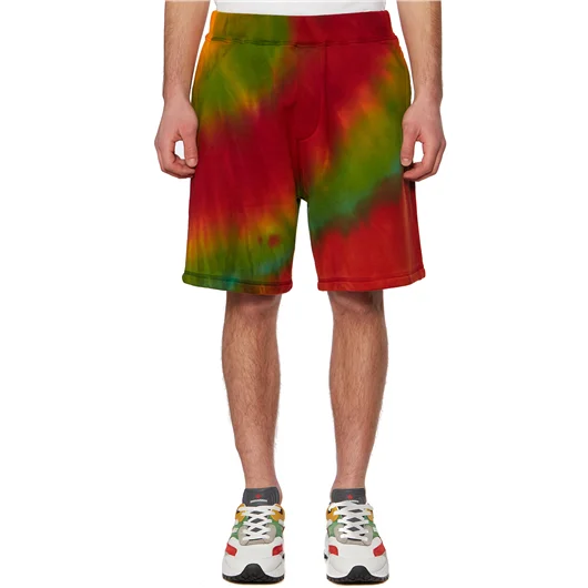 DSQUARED BERMUDA TIE DYE IN COTONE Economico