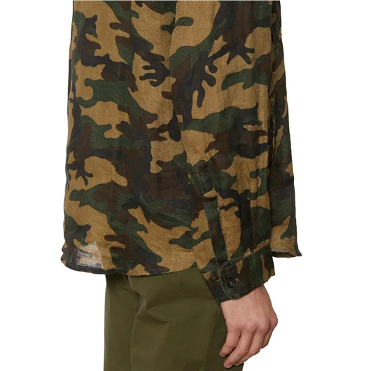 DANIELE ALESSANDRINI CAMICIA CAMOUFLAGE IN LINO I Più Venduti