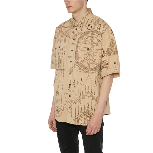 DSQUARED CAMICIA IN COTONE STAMPATA Vendita