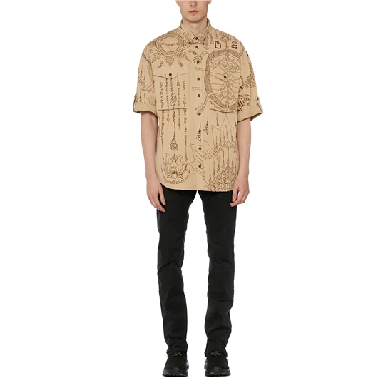 DSQUARED CAMICIA IN COTONE STAMPATA Vendita
