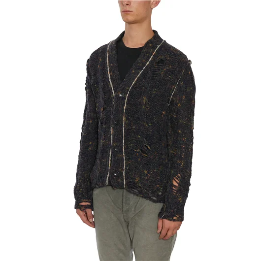 DANIELE ALESSANDRINI CARDIGAN IN MISTO LANA Vendite Flash