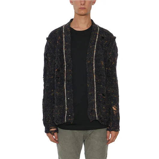 DANIELE ALESSANDRINI CARDIGAN IN MISTO LANA Vendite Flash