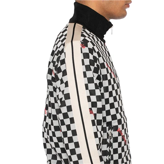 PALM ANGELS FELPA CLASSIC TRACK JQRD DAMIER Soddisfazione Garantita