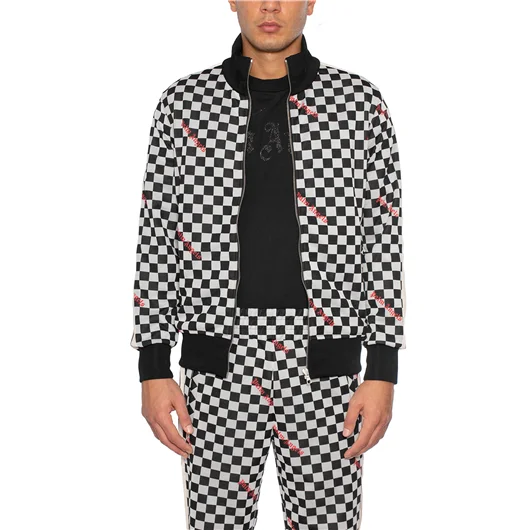 PALM ANGELS FELPA CLASSIC TRACK JQRD DAMIER Soddisfazione Garantita